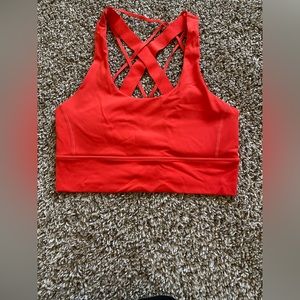 Vitality/Balance orange sports bra with removable padding